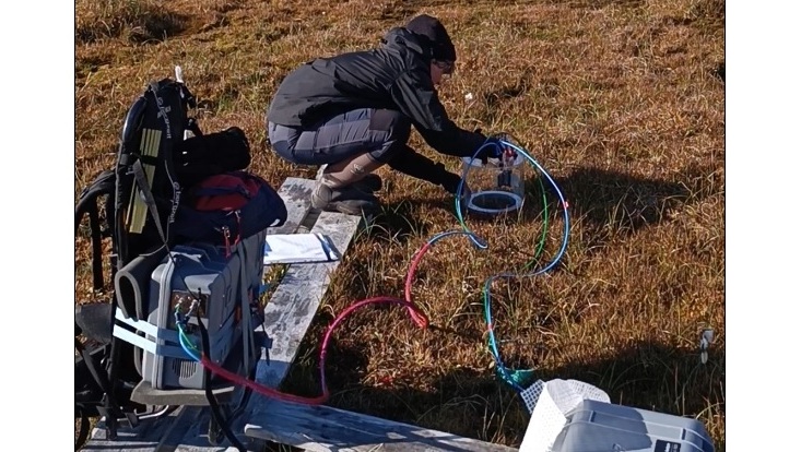 Treibhausgasmessungen in der Arktis